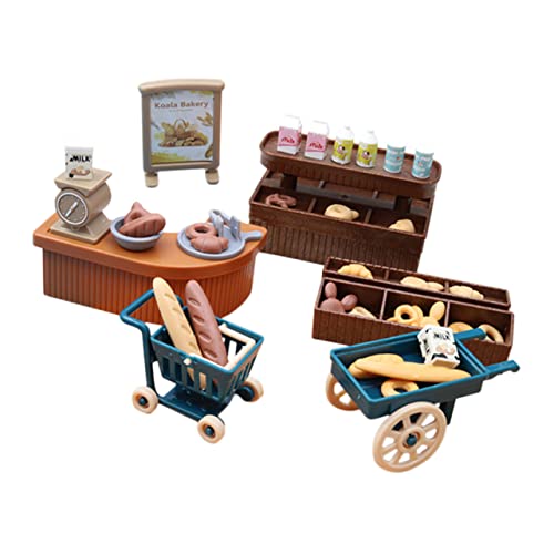 OFFIGAM 1 Satz Puppenhaus-Bäckerei für kinderspielzeug adventsgeschenke Toys for spielsachen Miniaturbrot Mini-Verzierung Simulation Backzubehör PVC von OFFIGAM
