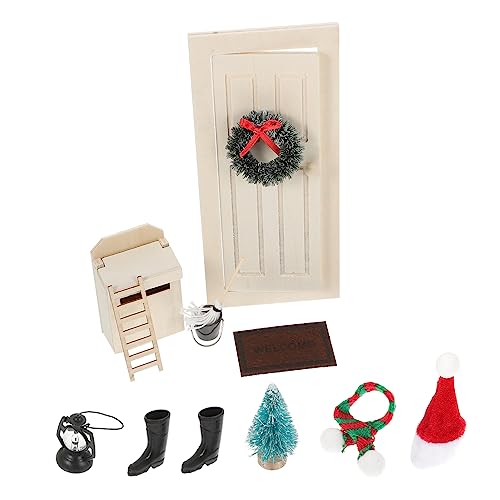 OFFIGAM 1 Satz Puppenhaus Miniatur Weihnachtsdeko Micro Landscape Ornamente Märchengarten Miniaturen Partyzubehör Spielzeughaus Dekorationen Selber Machen Weihnachts-mini-Ornamente Plastik von OFFIGAM