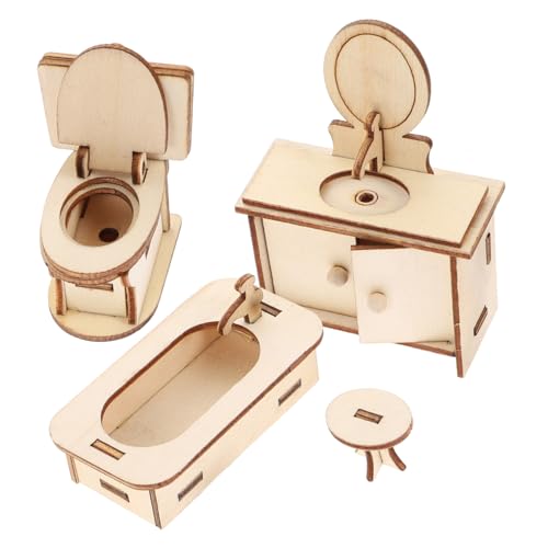 OFFIGAM 1 Satz Puppenhaus kinderspielzeug für ausgefallene Weihnachten gastgeschenke Weihnachten Mini-Puppenhaus-Badewanne Toilettenspielzeug aus Holz OFFIGAM 1 Satz Puppenhaus kinderspielzeug für ausgefallene Weihnachten gastgeschenke Weihnachten Mini-Puppenhaus-Badewanne Toilettenspielzeug aus Holz von OFFIGAM