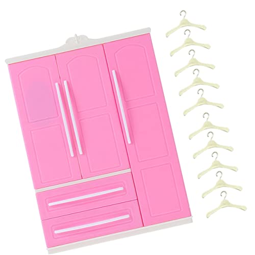 OFFIGAM 1 Satz Puppenkleiderschrank Puppenkleidungsinhaber Puppengarderobe für kinderspielzeug kleiderständer puppenhaus zubehör Kleiderbügel für Puppe Puppenkleiderbügel von OFFIGAM
