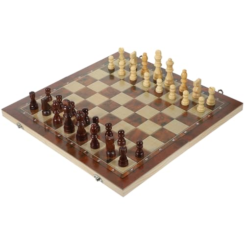 OFFIGAM 3-In-1 Schachspiel Holz für Kinder Multifunktionales Klappschach und Dame Reise Schachbrett für Familienspiele und Unterwegs OFFIGAM 3-In-1 Schachspiel Holz für Kinder Multifunktionales Klappschach und Dame Reise Schachbrett für Familienspiele und Unterwegs von OFFIGAM