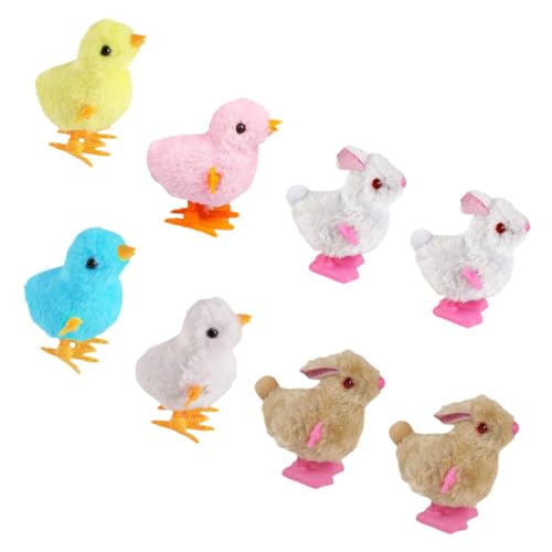 OFFIGAM 1 Satz Uhrwerk Huhn Uhrwerk Tierspielzeug Tier-Aufziehspielzeug zum Verschenken Tiermodell zum Aufziehen aufziehbares Tierspielzeug Hasen-Aufziehspielzeug Plastik von OFFIGAM