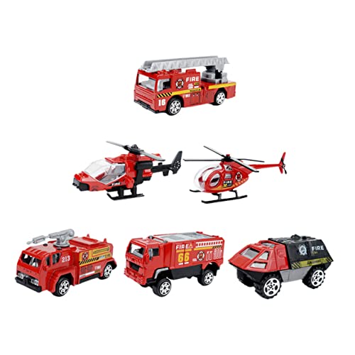 OFFIGAM 1 Set / 6 Stück Simulation Feuerwehrauto Modell Spielzeug Pädagogisches Feuerwagen Modell Kinderspielzeug OFFIGAM 1 Set / 6 Stück Simulation Feuerwehrauto Modell Spielzeug Pädagogisches Feuerwagen Modell Kinderspielzeug von OFFIGAM