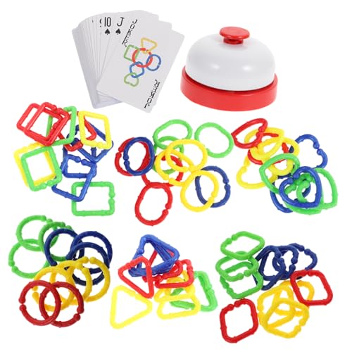 OFFIGAM Haken-verknüpfungsspielzeug-Set Pädagogisches Kreis-verknüpfungsspielzeug Für Kinder Kunststoff-einsteckspielzeug Zur Hand-Auge-koordination von OFFIGAM