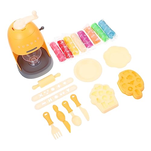OFFIGAM 1 Set Eismaschine Eismaschine Simulation Eiscreme Spielhaus Emulieren Küchengerät Spielhaus Küchenspielzeug Lernspielzeug Orange Abs von OFFIGAM