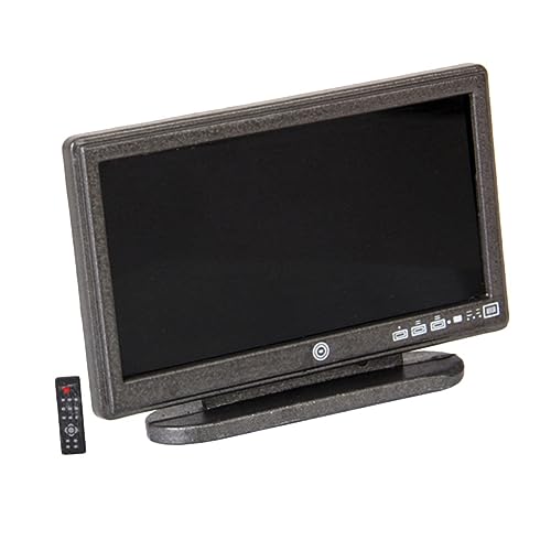 OFFIGAM 1 Set Flachbildfernseher Modellspielzeug Kinderdekor Für Mini Schreibtischmodell Puppenhaus Dekorationsrequisite Mini Möbel Mini Hauszubehör Simulierter Fernseher von OFFIGAM