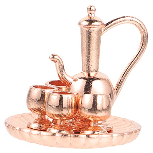 OFFIGAM 1 Set Mini Scheiben Teeservice Kleiner Topf Miniatur Tassen Party Wasserkocher Korb DIY Mini Couchtisch Puppenhaus Zubehör Mini Teetasse Roségold Legierung OFFIGAM 1 Set Mini Scheiben Teeservice Kleiner Topf Miniatur Tassen Party Wasserkocher Korb DIY Mini Couchtisch Puppenhaus Zubehör Mini Teetasse Roségold Legierung von OFFIGAM
