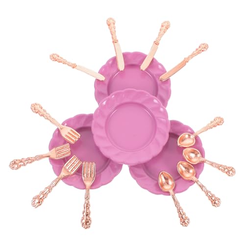 OFFIGAM 1satz Mini Puppenhaus Geschirr Set Mit Realistisches Für Miniaturküchen Einschließlich Teller Besteck Und Löffel Für Puppenhausliebhaber Und Fördert Kreatives Spielen OFFIGAM 1satz Mini Puppenhaus Geschirr Set Mit Realistisches Für Miniaturküchen Einschließlich Teller Besteck Und Löffel Für Puppenhausliebhaber Und Fördert Kreatives Spielen von OFFIGAM