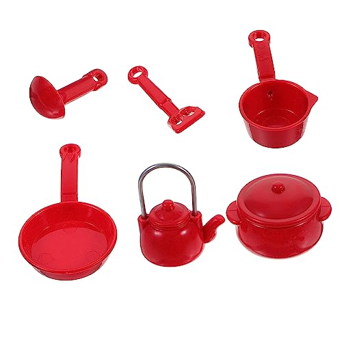 OFFIGAM Set Von Miniatur Küche Requisiten Mini Dekoration Mini Küche Kochgeschirr Pretend von OFFIGAM
