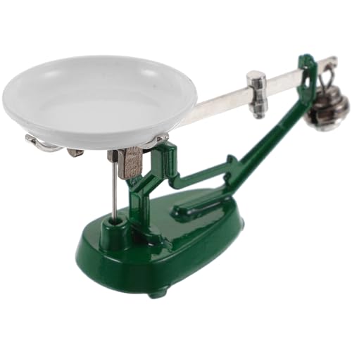 OFFIGAM 1 Set Puppenhaus Mechanische Waage Zubehör Retro Ornamente Für Mini Dekoration Kinderspielzeug Das Vintage Ornamente Gefälschte Waage Form Metall von OFFIGAM
