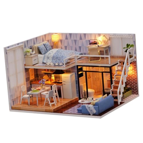 OFFIGAM 1 Stück Anleitung Zum Zusammenbauen Von Spielzeughaus Diorama Bausatz Miniatur Bausatz Höhlenbausatz Modellbausätze Kabinenmodell Mini Wohnung DIY Wohnung von OFFIGAM