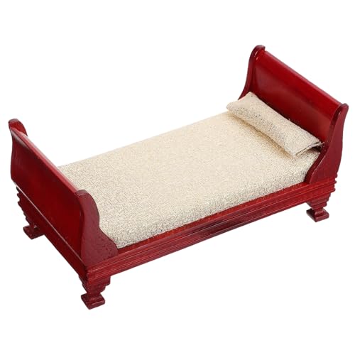 OFFIGAM 1 Stück Dollhouse Dekoration Langlebiges Mini Bett mit Feiner Verarbeitung für Kreative Spielwelten und Fotografie OFFIGAM 1 Stück Dollhouse Dekoration Langlebiges Mini Bett mit Feiner Verarbeitung für Kreative Spielwelten und Fotografie von OFFIGAM