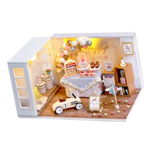 OFFIGAM 1 Stück Mini- Zum Selbermachen Bausätze Handwerk Miniaturen Bausatz Für Winzig Szene Handgefertigt DIY Mini House DIY- -kit Miniaturgebäudekits Hölzern von OFFIGAM