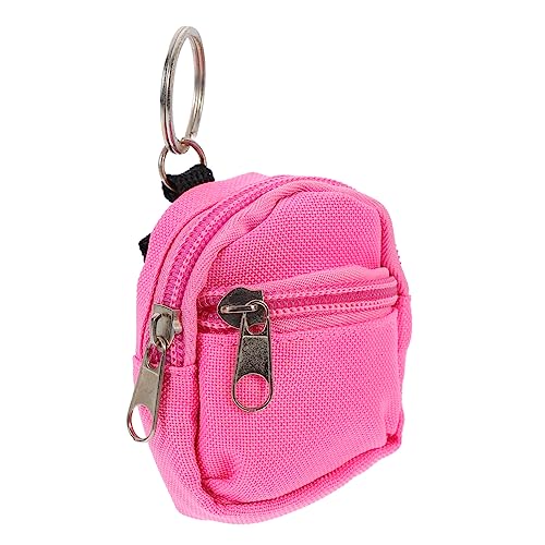OFFIGAM 1 Stück Miniatur Schultasche Niedliches Bjd Puppenhaus Zubehör Rosa Mini Rucksack für Dekoration und Spielzeugmodell Hochwertiges Design und Handwerkskunst von OFFIGAM