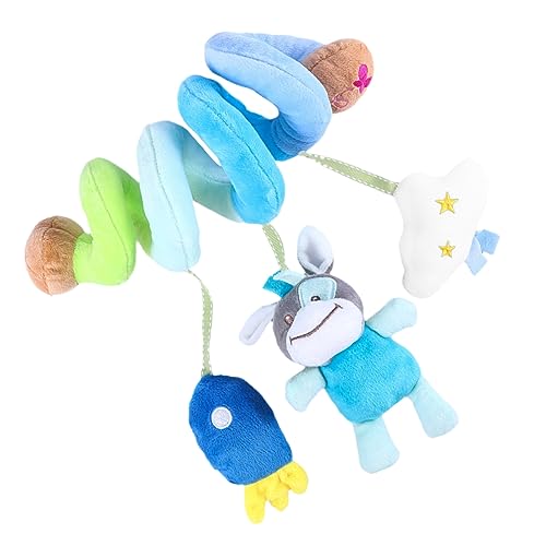 OFFIGAM 1 Stück Multifunktionales Babybett Spiralspielzeug mit Rassel und Hängendes für Kinderwagen Autositz und Bett Geeignet für Neugeborene und Kleinkinder von OFFIGAM