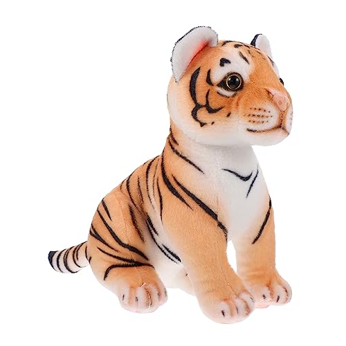 OFFIGAM 1 Stück Tiger Plüschtier Kinderspielzeug Stofftierpuppe Tigerjahrverzierung Ausgestopfter Tiger Puppenverzierung Tiger Puppe Zum Kinderfest Pp Baumwolle von OFFIGAM