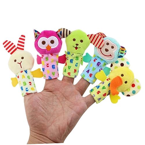 OFFIGAM 10 Stück Fingerpuppe für Animals Toys for Puppen plüschtiere für Babys Plüschtier Fingerpuppen kinderpuppe tierische Fingerpuppe Fingerpuppen von OFFIGAM