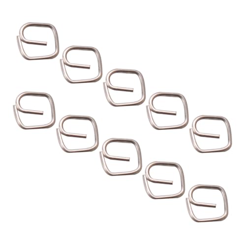 OFFIGAM 10 Stück Mini-Tasten puppenhauszubehör Modellbau Zubehör Modellbau Miniaturen Modellbau Schmuck Modellbau Dekoration kleines Hauszubehör puppenhaus Schnalle dekore Legierung Silver von OFFIGAM