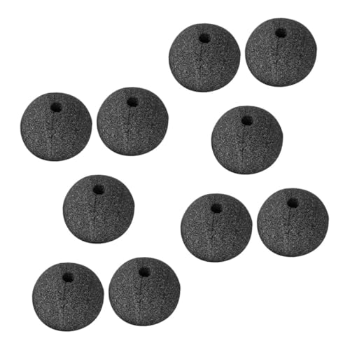 OFFIGAM 10 Stück Schwarze Schwamm Clownsnasen für Cosplay und Halloween Lustige Kostümzubehör für Clowns Partys und Bühnenauftritte Weiche und Bequeme Clown Nasen Dekoration OFFIGAM 10 Stück Schwarze Schwamm Clownsnasen für Cosplay und Halloween Lustige Kostümzubehör für Clowns Partys und Bühnenauftritte Weiche und Bequeme Clown Nasen Dekoration von OFFIGAM