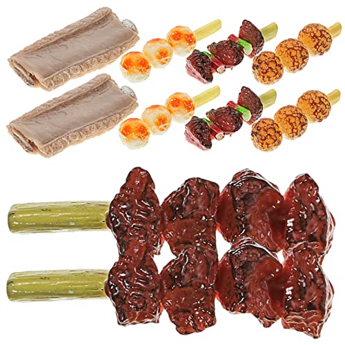 OFFIGAM 10 Stück Simulierte Grillspieße für hühner Esszimmerdekoration - spielsachen für Küchen-Desktop- gefälschte Lebensmittel PVC OFFIGAM 10 Stück Simulierte Grillspieße für hühner Esszimmerdekoration - spielsachen für Küchen-Desktop- gefälschte Lebensmittel PVC von OFFIGAM