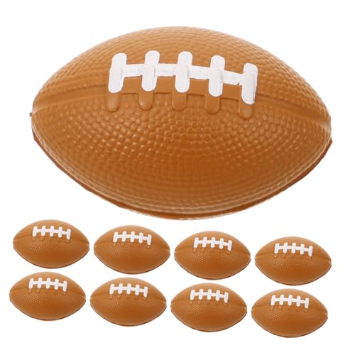 OFFIGAM 10 Stück Sprühfarbe Fußball Leckerlibeutelfüller Stressbälle in Großen Mengen Bälle Für Sensorische Bälle Sensorische Stressbälle Brown Polyurethan von OFFIGAM