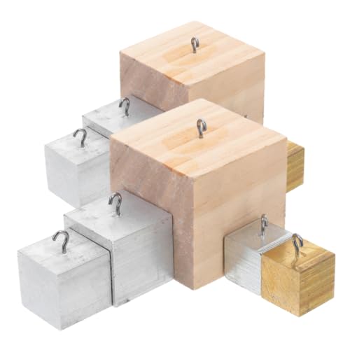 OFFIGAM 10 Stück Teiliges Dichtewürfel Set aus Holz Kupfer und Aluminium für Unterricht Spezifischer Dichte Wissenschaftliche Experimente und Lehrmaterial für von OFFIGAM
