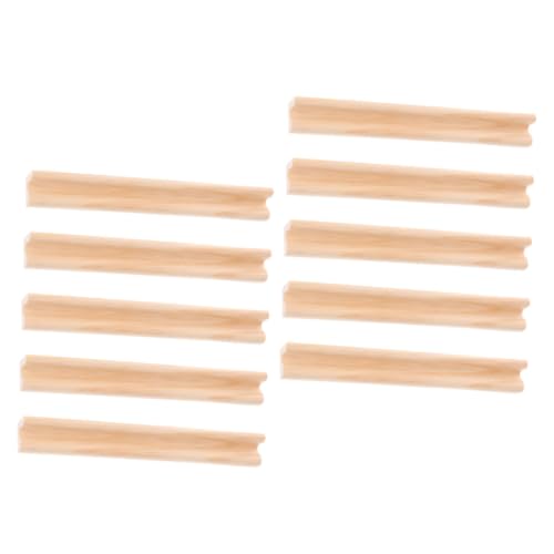 OFFIGAM 10 Stück Teiliges Holz Domino Regal Stabiles Naturholz Eleganter Buchstabenhalter Praktisches DIY Display Glatte Kanten Langlebig für Domino Lernspiele von OFFIGAM
