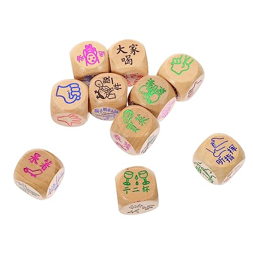 OFFIGAM 10 Stück Teiliges Holzspielwürfel Bunte Würfel für Partys Familienspiele und Interaktive Unterhaltung Geeignet für Erwachsene Langlebig und Sicher OFFIGAM 10 Stück Teiliges Holzspielwürfel Bunte Würfel für Partys Familienspiele und Interaktive Unterhaltung Geeignet für Erwachsene Langlebig und Sicher von OFFIGAM