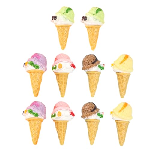 OFFIGAM 10 Stück Teiliges Künstliche Eiscreme Modell Realistische Lebensmittel Dekoration für Fotografie Dessert Displays und Kreative Anwendungen Gemischte Farben OFFIGAM 10 Stück Teiliges Künstliche Eiscreme Modell Realistische Lebensmittel Dekoration für Fotografie Dessert Displays und Kreative Anwendungen Gemischte Farben von OFFIGAM