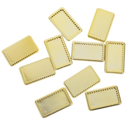 OFFIGAM 10 Stück Teiliges Miniatur Geschirr Gold Puppenhaus Teller Deko für Mini Küche Accessoires für DIY Modelle und Spielzeugküchen OFFIGAM 10 Stück Teiliges Miniatur Geschirr Gold Puppenhaus Teller Deko für Mini Küche Accessoires für DIY Modelle und Spielzeugküchen von OFFIGAM
