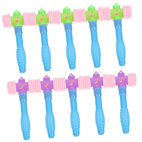 OFFIGAM 10 Stück Teiliges Quietschender Plastikhammer für Interaktives für Jungen und Mädchen Fördert Hand Koordination und Geschicklichkeit für Spieltage von OFFIGAM