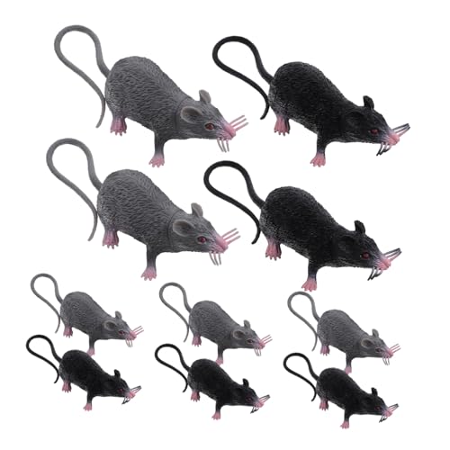 OFFIGAM 10 Stück Teiliges Realistische Rattenmodelle Mittelgroß Langlebig und Leicht zu Reinigen für Halloween Partys Gruselige Dekorationen und Streichspielzeug für Spukhaus und Halloween OFFIGAM 10 Stück Teiliges Realistische Rattenmodelle Mittelgroß Langlebig und Leicht zu Reinigen für Halloween Partys Gruselige Dekorationen und Streichspielzeug für Spukhaus und Halloween von OFFIGAM