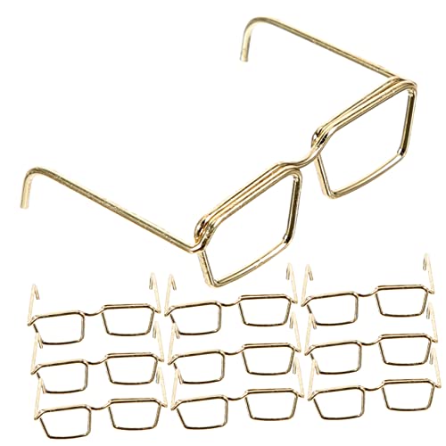 OFFIGAM 10 Teiliges Puppenbrille ohne Linsen Metallrahmen Dekorationsbrille für Puppen Kreative Zubehörteile für Puppenkostüme für Kindergeburtstage und OFFIGAM 10 Teiliges Puppenbrille ohne Linsen Metallrahmen Dekorationsbrille für Puppen Kreative Zubehörteile für Puppenkostüme für Kindergeburtstage und von OFFIGAM