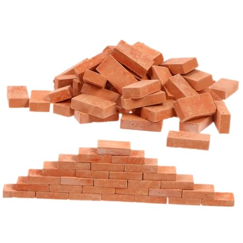 OFFIGAM 100 Stück Miniaturziegel Simulation Ziegelsteine für DIY Landschaftsbau Puppenhaus und Sandkasten Architektur für Kreative Bastelprojekte und Mikro Landschaften OFFIGAM 100 Stück Miniaturziegel Simulation Ziegelsteine für DIY Landschaftsbau Puppenhaus und Sandkasten Architektur für Kreative Bastelprojekte und Mikro Landschaften von OFFIGAM