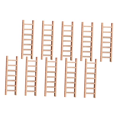 OFFIGAM 10Stücke Holzleiter Teiliges für Puppenhäuser Dekoration für Landschaftsmodelle für Kreative DIY Projekte und Fotografie Requisiten OFFIGAM 10Stücke Holzleiter Teiliges für Puppenhäuser Dekoration für Landschaftsmodelle für Kreative DIY Projekte und Fotografie Requisiten von OFFIGAM