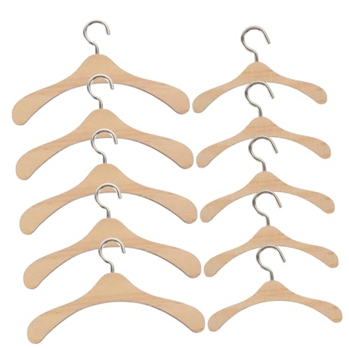 OFFIGAM 10Stücke Miniatur Puppen Kleiderbügel Holz Kleiderbügel für Bjd Puppen Mini Kleiderbügel für Puppenkleidung zur Dekoration und Aufbewahrung OFFIGAM 10Stücke Miniatur Puppen Kleiderbügel Holz Kleiderbügel für Bjd Puppen Mini Kleiderbügel für Puppenkleidung zur Dekoration und Aufbewahrung von OFFIGAM