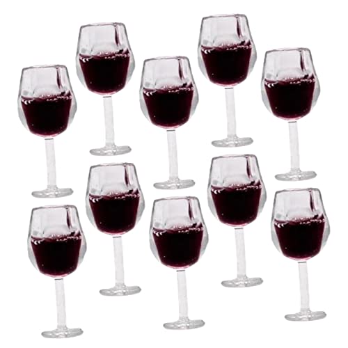 OFFIGAM 10stücke Miniatur Rotweingläser Für Puppenhäuser Dekorative Goblets Für Miniatur Küche Und Landschaftsdesign Realistische Lebensmittel Requisiten Tiefrot OFFIGAM 10stücke Miniatur Rotweingläser Für Puppenhäuser Dekorative Goblets Für Miniatur Küche Und Landschaftsdesign Realistische Lebensmittel Requisiten Tiefrot von OFFIGAM
