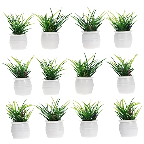 OFFIGAM 12 Kleine Topfpflanzen Ornamente Für Den Garten Zuhause Künstliche Hausdekoration Miniatur Modellpflanzen Kunst Eukalyptus Puppenstrauß Blumen Fee Grüne Ornamente Mini OFFIGAM 12 Kleine Topfpflanzen Ornamente Für Den Garten Zuhause Künstliche Hausdekoration Miniatur Modellpflanzen Kunst Eukalyptus Puppenstrauß Blumen Fee Grüne Ornamente Mini von OFFIGAM