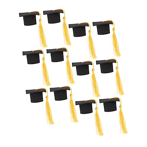 OFFIGAM 12 Stück Abschlussmütze mit Quaste Tortendekoration für Graduierungsfeiern Kleine Bachelor Hut Cake Toppers für Schulabschlussfeiern und Partys OFFIGAM 12 Stück Abschlussmütze mit Quaste Tortendekoration für Graduierungsfeiern Kleine Bachelor Hut Cake Toppers für Schulabschlussfeiern und Partys von OFFIGAM