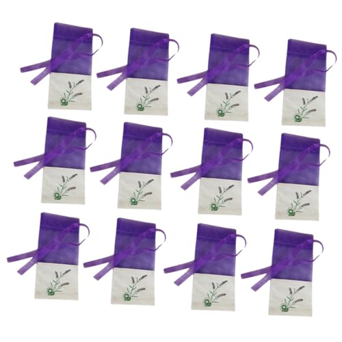 OFFIGAM 12 Stück Beutel Mit Kräutersäckchen Getrocknet Taschen Duftsäckchen Sachet-beutel Schüttgut Lagerung Würzen Lavendel Musselin Leere Beutel Sachet Beutel Violett Gittergewebe von OFFIGAM