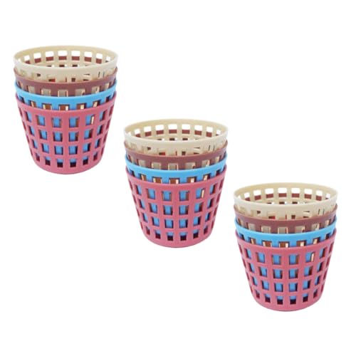 OFFIGAM 12 Stück Miniatur-aufbewahrungskörbe PVC Mini-hausmodelle Spielzeug Für Jungen Und Mädchen Zimmerbox-Dekorationen Miniatur-spielzeugsammlung von OFFIGAM