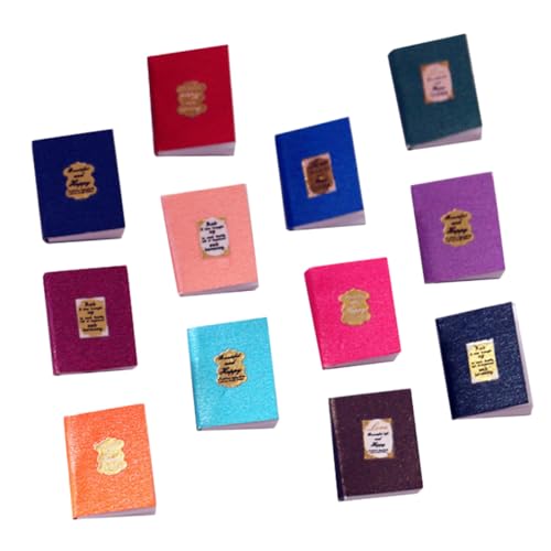 OFFIGAM 12 Stück Klassische Puppenhausmöbel Ornamente Miniaturmöbel Winzige Möbel Miniaturbücher Notizbücher Puppenhaus Bausatz Buchmodell Dekoration Dekorationen Türpapier OFFIGAM 12 Stück Klassische Puppenhausmöbel Ornamente Miniaturmöbel Winzige Möbel Miniaturbücher Notizbücher Puppenhaus Bausatz Buchmodell Dekoration Dekorationen Türpapier von OFFIGAM