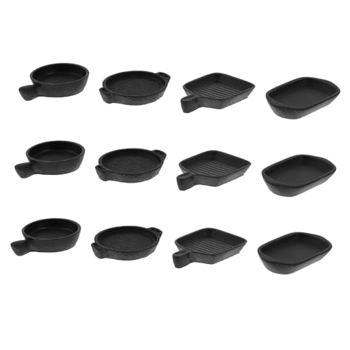 OFFIGAM 12 Stück Metallpfannen Realistische Dekoration für Puppenhäuser Kunsthandwerk Zubehör Widerstandsfähige und Praktische Mini Pfannen Modelle OFFIGAM 12 Stück Metallpfannen Realistische Dekoration für Puppenhäuser Kunsthandwerk Zubehör Widerstandsfähige und Praktische Mini Pfannen Modelle von OFFIGAM