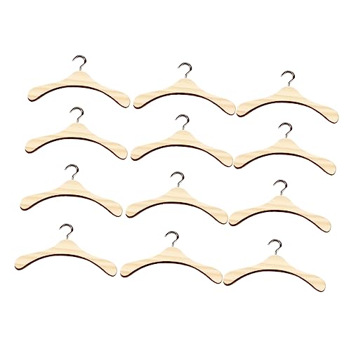 OFFIGAM 12 Stück Mini Holz Puppen Kleiderbügel Teiliges für Puppenschrank zur Organisation von Puppenkleidung Bereicherung der Spielmöglichkeiten OFFIGAM 12 Stück Mini Holz Puppen Kleiderbügel Teiliges für Puppenschrank zur Organisation von Puppenkleidung Bereicherung der Spielmöglichkeiten von OFFIGAM