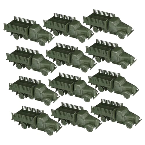 OFFIGAM 12 Stück Mini Militärfahrzeuge für Sandspielzeug für Kreative Spielstunden und Eltern Junge Mädchen Interaktion als Dekoration oder Fotorequisite von OFFIGAM