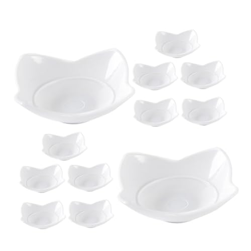 OFFIGAM 12 Stück Mini-Smoothie-kuchenform Mini- -tablett- Mini-hausteller-Dekorationen Winziges Tablettmodell Mini-haustablett-Dekorationen Puppenhaus Geschirr Mini- -dekore Abs von OFFIGAM