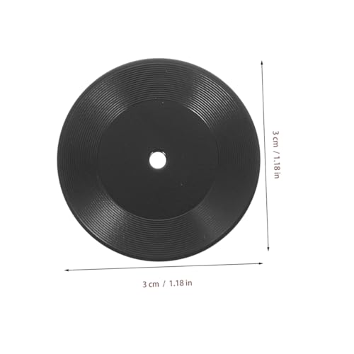 OFFIGAM 12 Stück Teiliges Miniatur Vinyl Schallplatten Mini Puppenhaus Deko Realistische Schwarze Mini Schallplatten für Puppenhaus Zubehör Verarbeitung Langlebig für Miniatur OFFIGAM 12 Stück Teiliges Miniatur Vinyl Schallplatten Mini Puppenhaus Deko Realistische Schwarze Mini Schallplatten für Puppenhaus Zubehör Verarbeitung Langlebig für Miniatur von OFFIGAM