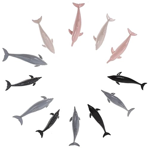 OFFIGAM 12 Stück Teiliges Realistischer Delfinmodelle Lifelike Simuliertes Meerestier Dekorationsornament für Kinderzimmer und Lernspielzeug aus Kunststoff OFFIGAM 12 Stück Teiliges Realistischer Delfinmodelle Lifelike Simuliertes Meerestier Dekorationsornament für Kinderzimmer und Lernspielzeug aus Kunststoff von OFFIGAM