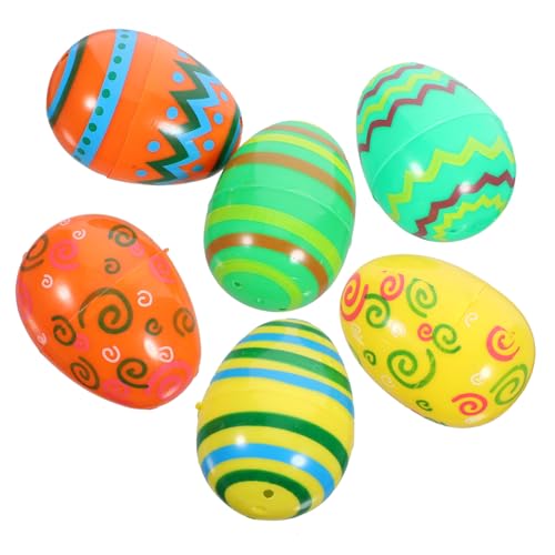 OFFIGAM 12 Stück Wiederverwendbare Ostereier Plastikeier zum Befüllen für Ostern Süße Verpackungen für Süßigkeiten Deko für Osterfeiern Eier von OFFIGAM