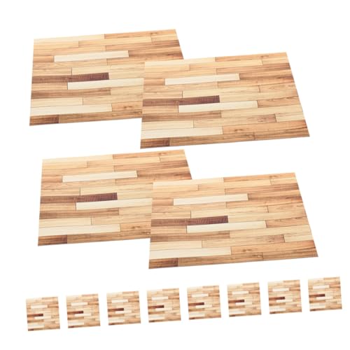 OFFIGAM 12 Stücke Blatt Puppe Puppe Boden Aufkleber Für Mini Puppenhaus Tapete PVC von OFFIGAM